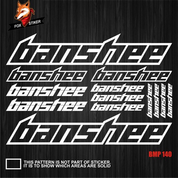 Bicycle Frame Decal Stickers Banshee 02